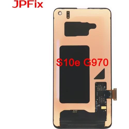 JPFix AMOLED LCD For SAMSUNG Galaxy S10e G970 Defect LCD Touch Screen Digitizer Display Assembly Replacement With Frame