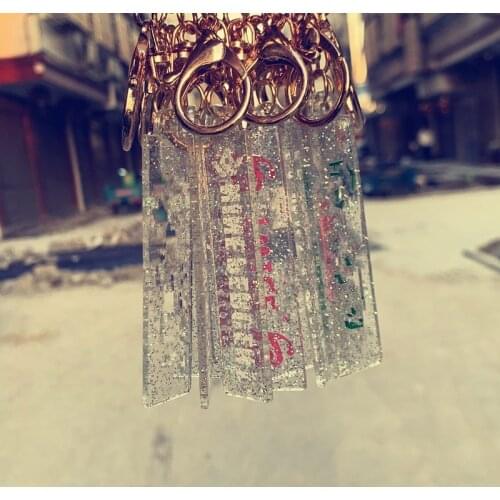 Kpop Izone Twice Seveteen Izone Acrylic Keyring Holder Crystal Keychain Key Ting Bag Pendant Ornaments K-pop