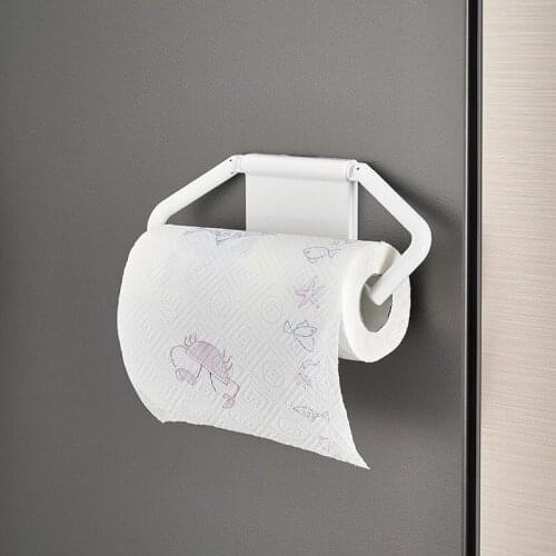 Kitchen Refrigerator Magnetic Absorption Paper Rack Movable Paper Towel Rack Adjustable Magnetic Hanging Kitchen Paper Towel