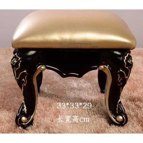 All Solid Wood Small Bench Coffee Table Shoe Changing Stool Living Room Sofa Stool European-style Low Stool For Children