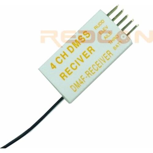 REDCON DM4F 4CH 2.4GHZ DM-SS Receiver compatible with J-R DM-SS Rremote controller XG11 XG14 XG8 XG6