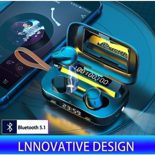 TWS Bluetooth 5.0 Headset 2200mAh Charging Case Wireless Bluetooth Headset 9D Stereo Motion With Microphone Waterproof Headset