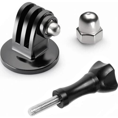 Universal 1/4" Tripod Adapter + Long Screw Nut Mount for GoPro Hero 8/7/6/5/4/3/3+/2/1 Sony Xiaomi Yi 4k