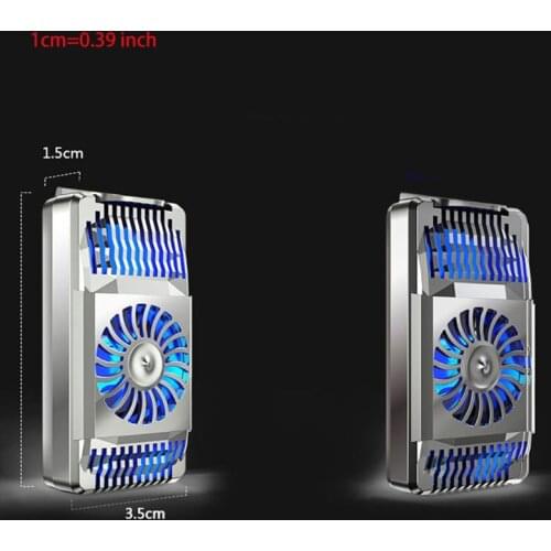 B2RC Fast Cooling Fan Cooler for 4-6.5 inches Phones, Portable Radiator Mini Mobile Ice Porcelain Heatsink for Game Playing