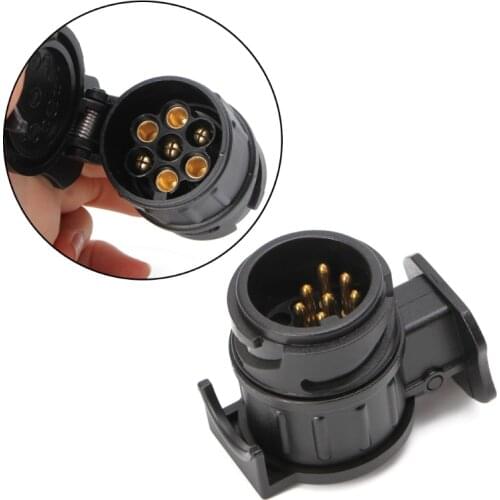 Waterproof 13 To 7 Pin Plug Trailer Caravan Electric Adapter Socket Connector