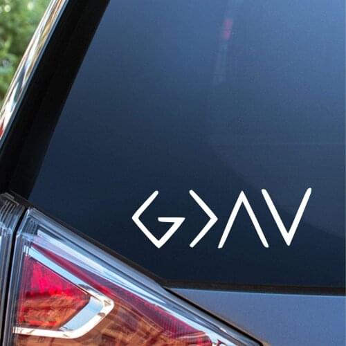 Sunset Graphics & Decals God is Greater Than Highs and Lows Car Decal Vinyl Car Sticker | Cars Trucks Vans Walls Laptop |15*15cm