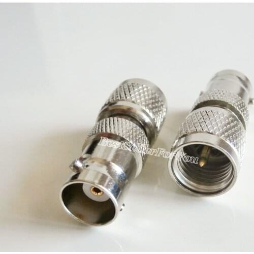 1Pcs Mini UHF male plug to BNC female jack Straight RF Coaxial adapter connector