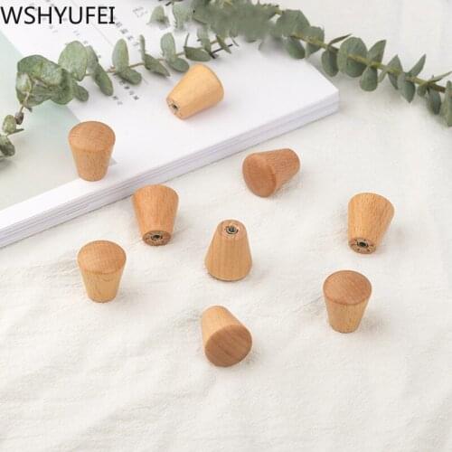 10pcs/set Solid Wood Dresser Wardrobe handle desk drawer knobs and Pulls kitchen Cabinet Door handle Cupboard furniture Hardware