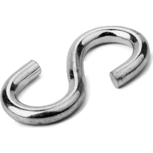 Hot 4-pack Heavy Duty S Shaped Hooks Galvanized Utility Hooks, 1-3/4 Inches Long