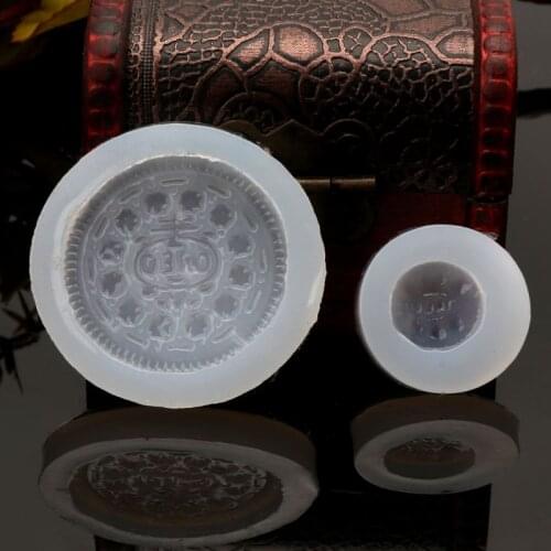 8Pcs Silicone Molds Macaron Chocolate Cookie Fondant Handmade Food Jewelry Molds