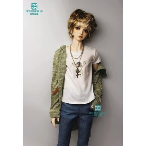 BJD accessories doll clothes for 70cm--80cm BJD uncle fashion casual knit hoodie t-shirt