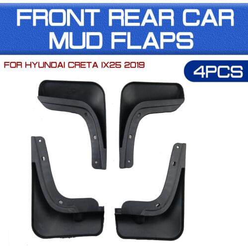 Car Front Rear Car Mudguards Fender Flares Mud Guard Flap Anti Splash Mudflaps for HYUNDAI CRETA ix25 2014 2015 2016 2018-2019
