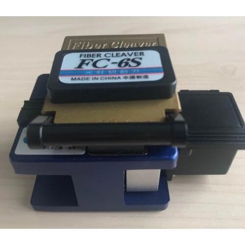 Free shipping FC-6S Easy Splicer cleaver with waste fiber box auto-focus function, FTTH plastic box packaging,Optical fiber cabl