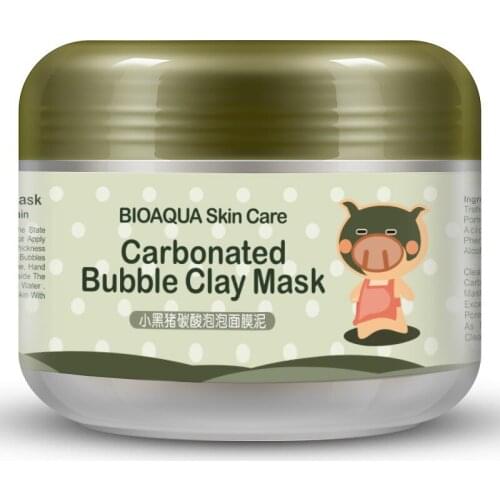 Bioaqua private label moisturizing blackheads remove smoothing mud carbonated bubble clay mask