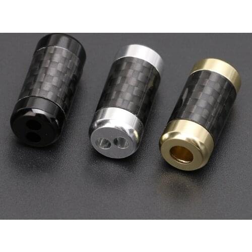 Black/Gold/Silver HiFi Carbon Fiber Pants Boot Y Splitter 1 To 2 Speaker RCA Cable Audio Wire Black Gold Silver