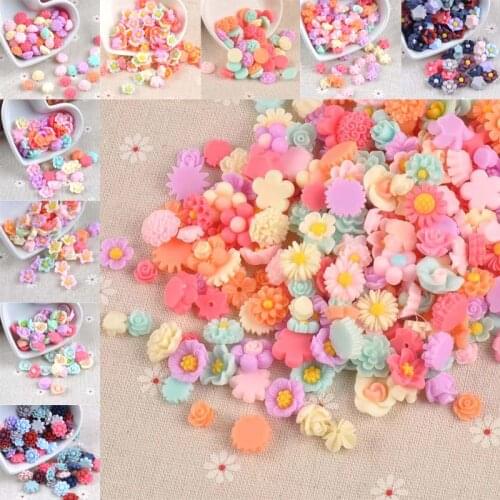 Resin Flowers Decoration Crafts Flatback Cabochon Embellishments For Scrapbooking Phone Shell Diy Accessories c1977
