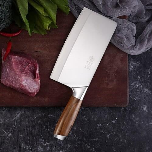 DENGJIA Handmade Vegetable Cleaver High-end Cuibourtia SPP Handle VG10 Stainless Kitchen Knives