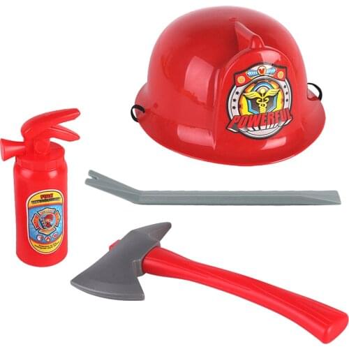 Kids Halloween Fireman Firefighter Role Play Costume for Kids Boys and Girls Fireman Dress Up Set for Kids