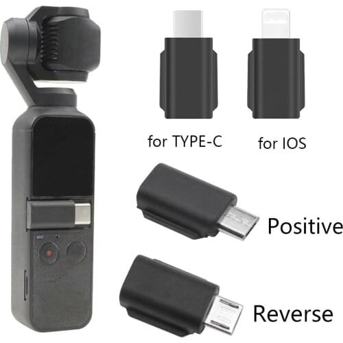 For DJI Osmo Pocket Smartphone Adapter Phone Data Connector Micro USB TYPE-C IOS Interface Handheld Gimbal Camera Accessories