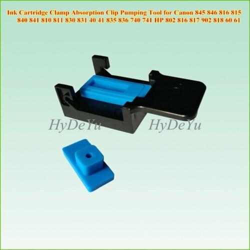 Refill Tool Ink Cartridge Clamp Absorption Clip Pumping Tool for Canon 845 846 816 815 810 811 830 HP 802 816 817 902 818 60 61