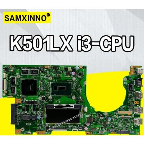 K501LX Motherboard i3 CPU 4GB For Asus K501L K501LB K501LN A501 laptop Motherboard K501LX Mainboard K501LX Motherboard test ok