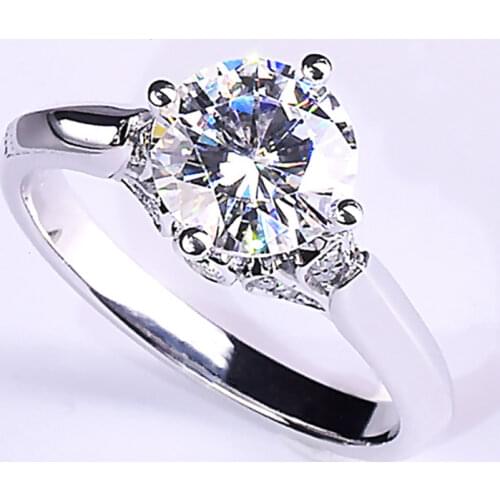 Angel White Swan Wing Shape Women Rings 925 Sterling Silver Luxury Elegant Cute Engagement Wedding Party Gift for Girlfriend