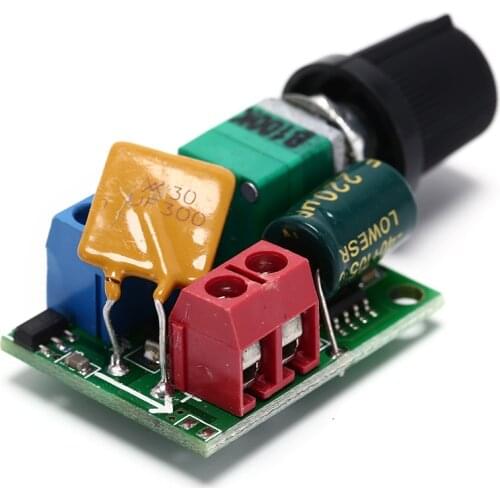 1pc 24*30mm DC Motor PWM Speed Controller 3V 6V 12V 24V 35VDC 90W 5a DC Motor Speed Control Switch LED Dimmer Tool