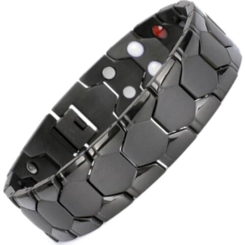 Personality Health Germanium Dominant Germanium Magnet 4 In 1 Trendy Bracelet for Men Jewelry