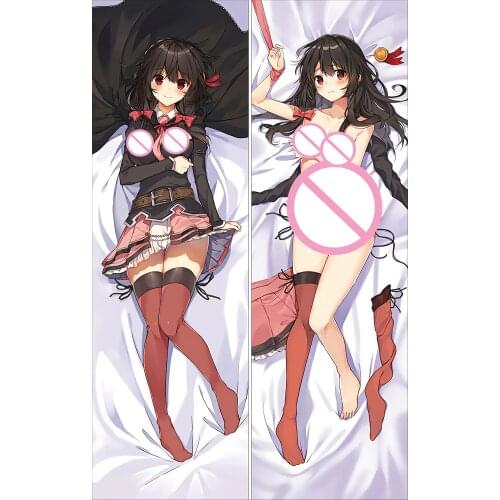 MMF KonoSuba Characters Megumin & yunyun Body Pillow Cover Kono Subarashii Sekai ni Shukufuku wo! Dakimakura Pillowcase