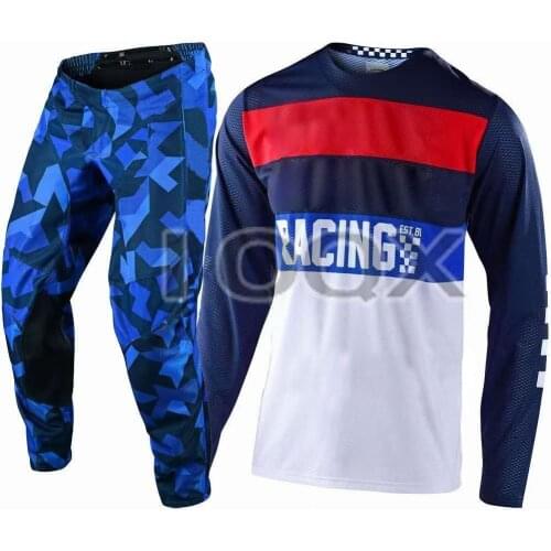 Motocross Downhill Bike Offroad GP Air Continental Vented Jersey Pants Motorcycle Gear Set Mens Suit