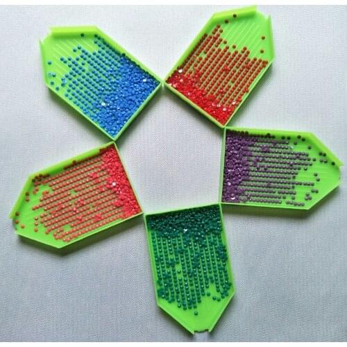 Tray Diamond Point Drill Plate diamond painting Accessories,Diamond painting essential tools square rhinestones round bead new