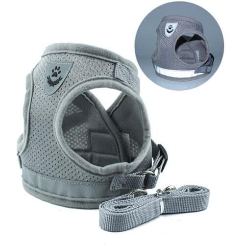 Portable Pet Dog Harness Leash Set for Small Medium Dogs Cat Harnesses Vest Puppy Chest Strap Pug Chihuahua Bulldog Pet Supplies