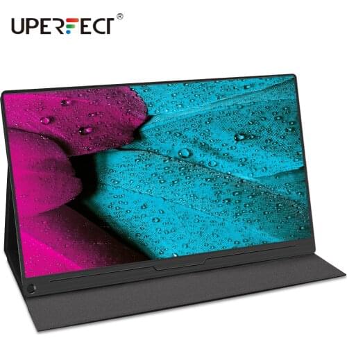 UPERFECT Portable Monitor 15.6 Inch IPS HDR 1920X1080 FHD Eye Care Screen USB C Gaming Screen Dual Speaker Computer Display