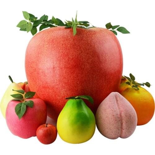 Festive Party Supplies Artificial Decorations Fruit bubble Large Simulation Watermelon apple lemon Props Fake Fruits Model
