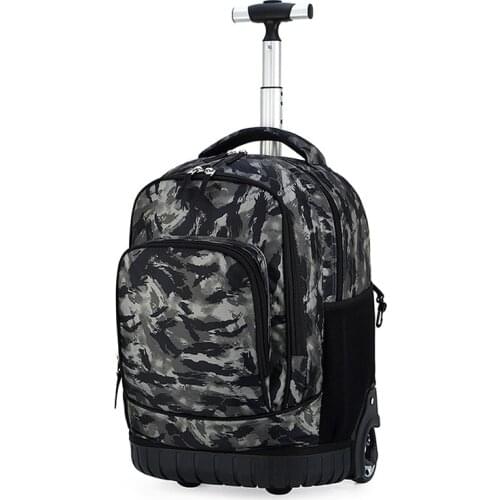 Primary school backpack 2-6 grade trolley school bag 18 inch male and female backpack middle school student travel backpack