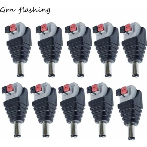 CCTV Cameras 5.5*2.1mm DC male Power Jack socket Welding free Adapter Plug Connector for Various signal transmission connectors