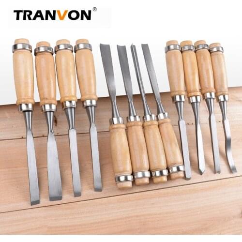12pcs Woodcut Knife Butt/Corner/Skew/Round/Arc Machete Chisel Woodworking Carving For Wood Crafts Prints Graver