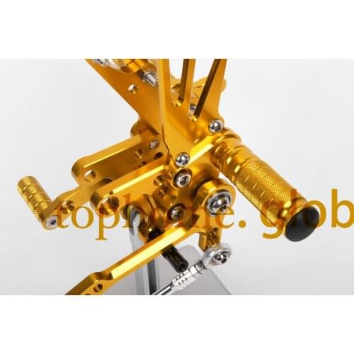 For Suzuki GSXR600 2000 - 2005 Gold CNC Rearsets Foot Pegs Rear Set 2001 2002 2003 2004 motorcycle foot pegs