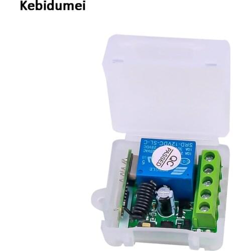 1pc Wireless Remote Control Switch 433 Mhz DC 12V 1CH relay 433Mhz Receiver Module For learning code Transmitter Remote