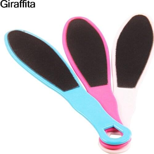 1Pc Double-Side Foot Rasp File Callus Pedicure Matte Exfoliating Dead Skin Rubbing Feet Rub Feet Foot Massage Board Color Random