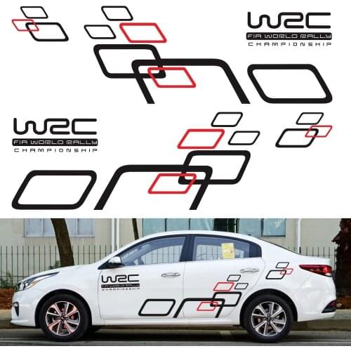 2pcs Car Sticker Both Side Body Auto Vinyl Film Stylish Personalized Decals Car DIY Sport Styling Sticker Tuning Car Accessories