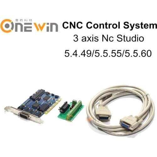 3 axis PCI motion NC Studio control card for cnc engraving machine 5.4.49/5.5.55