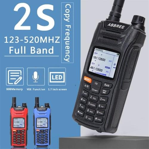 ABBREE AR-F6 6 Bands Dual Display Dual Standby 999CH Multi-functional VOX DTMF SOS LCD Color Display Walkie Talkie Ham Radio