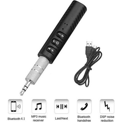 3.5mm Jack Audio MP3 Music Bluetooth Receiver Car Kit Wireless Adapter Call