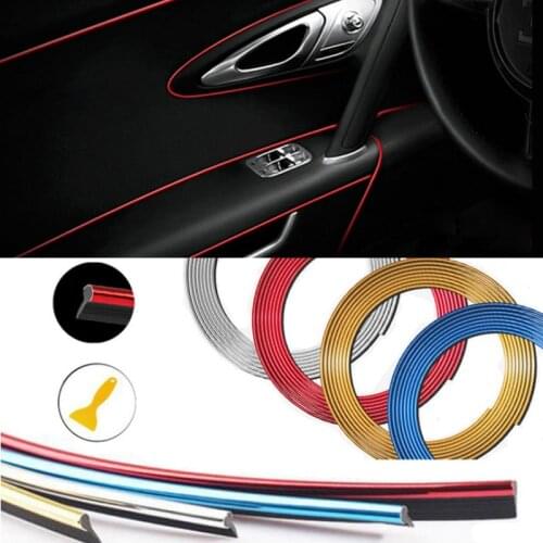 Car Seal Styling Interior Stickers Decoration Strip Mouldings For VW Golf 4 6 7 GTI Tiguan Passat B5 B6 B7 CC Jetta MK5 MK6
