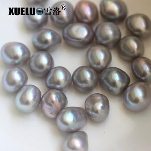 XUELUO 5pcs/Pack High Quality Large Grey Baroque Natural Cultured Fresh water Loose Pearl Beads for DIY