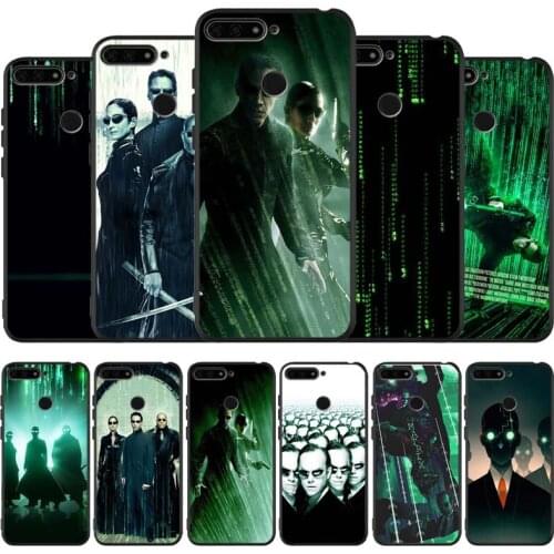 The matrix black Silicone Phone Case For honor 30 20 Pro 8 8X 9 10 20 Lite Mate 10 20 30 Lite Pro cover