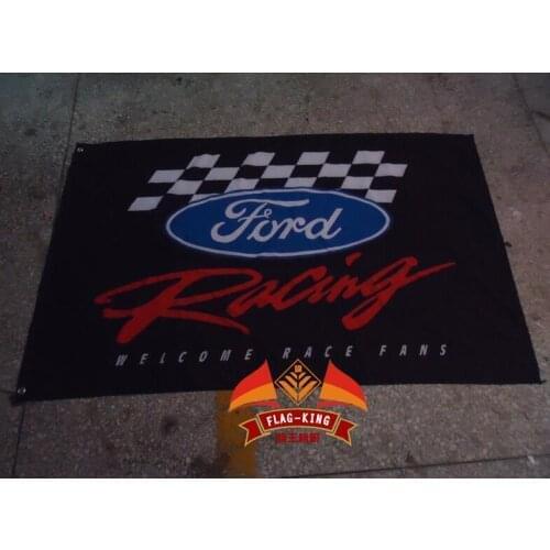 For ord car racing team flag,Ford car club banner,90*150CM polyster flagking brand flag