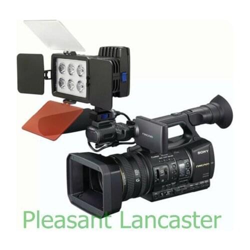 LED-5010A Camera Video 6 LED Light For Canon Nikon + NP-F750 Battery + Charger