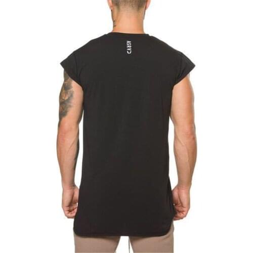 2020 Summer Fitness T shirt Men Cotton Shirt Breathable Elastic Homme Fashion Short Sleeve Gyms Tops For Male Fitness Clothing